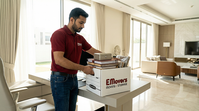 Documents and valuables handling villa move Dubai