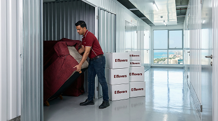 eMover self storage units in Ajman — climate-controlled facility