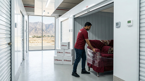 eMover self storage units in Ras Al Khaimah — secure climate-controlled facility